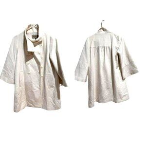 Proportion Body Dressing Women Size 3 Off-White Coat Funnel Collar Jacket